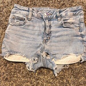 American Eagle Outfitters High Rise Shorty Distressed Style Booty Shorts!
